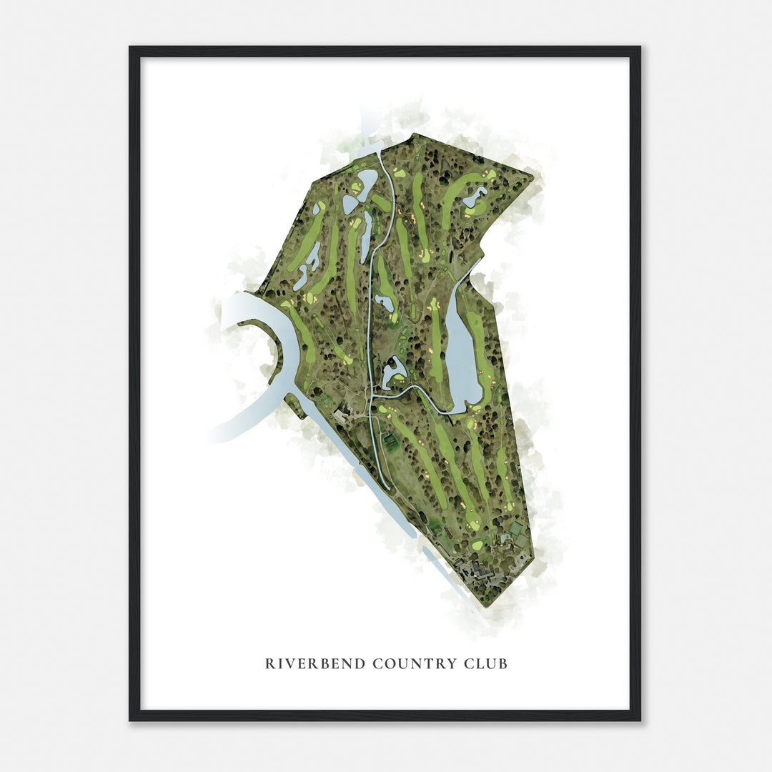 Print of Riverbend Country Club Classic Map