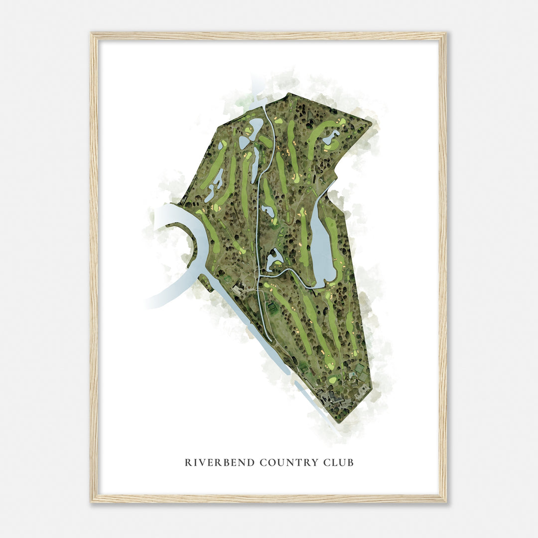 Print of Riverbend Country Club Classic Map