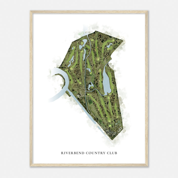 Print of Riverbend Country Club Classic Map