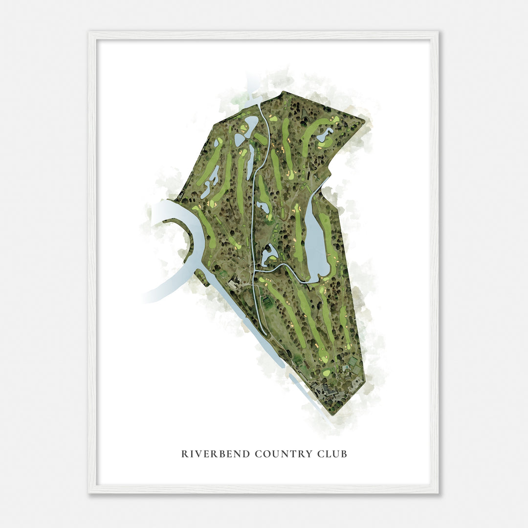 Print of Riverbend Country Club Classic Map