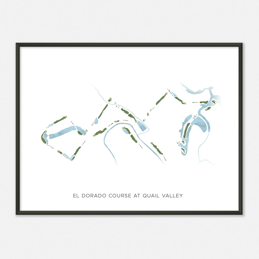 Print of El Dorado Course At Quail Valley  Modern Map