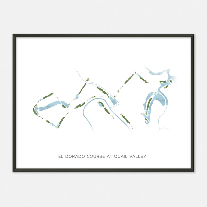 Print of El Dorado Course At Quail Valley  Modern Map