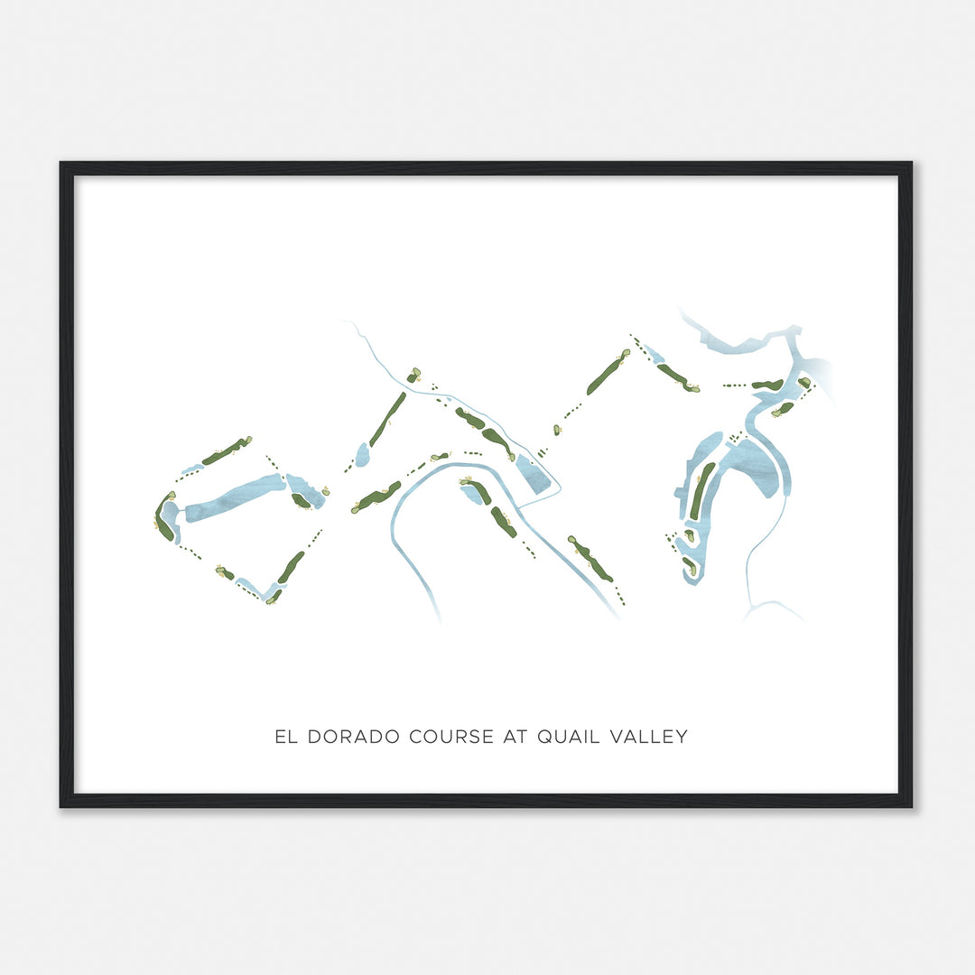 Print of El Dorado Course At Quail Valley  Modern Map