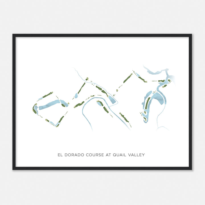 Print of El Dorado Course At Quail Valley  Modern Map