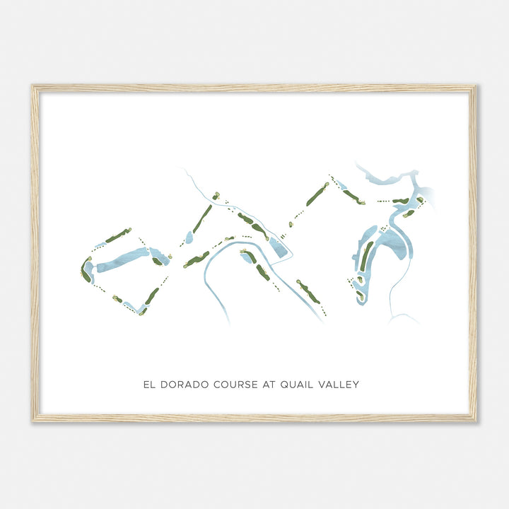 Print of El Dorado Course At Quail Valley  Modern Map