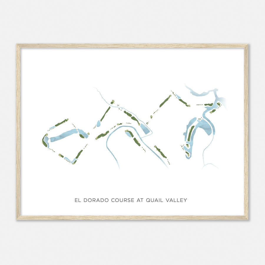 Print of El Dorado Course At Quail Valley  Modern Map