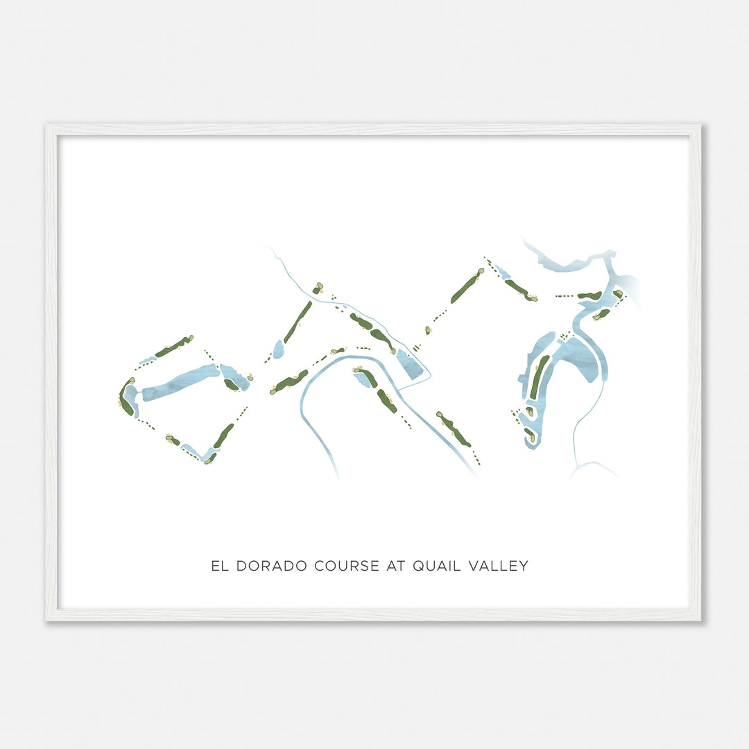 Print of El Dorado Course At Quail Valley  Modern Map