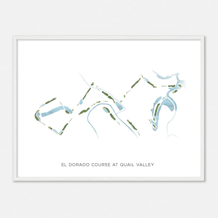 Print of El Dorado Course At Quail Valley  Modern Map