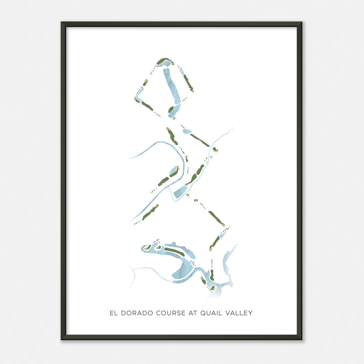 Print of El Dorado Course At Quail Valley  Modern Map
