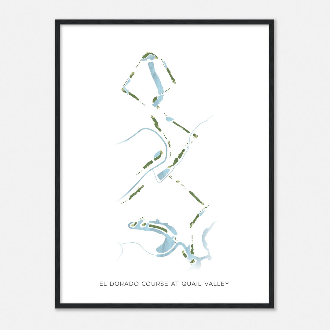 Print of El Dorado Course At Quail Valley  Modern Map