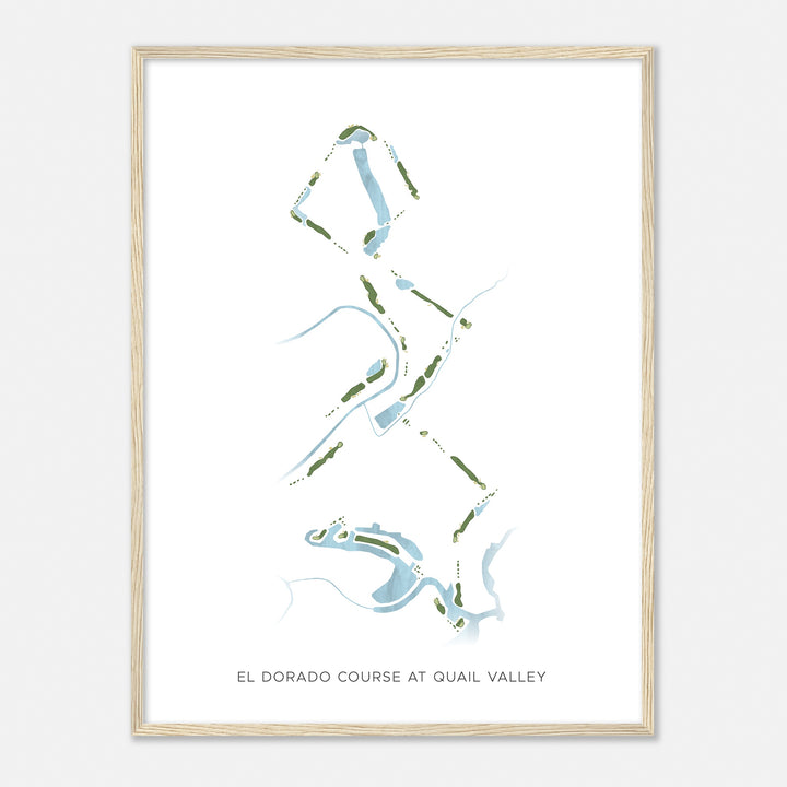 Print of El Dorado Course At Quail Valley  Modern Map