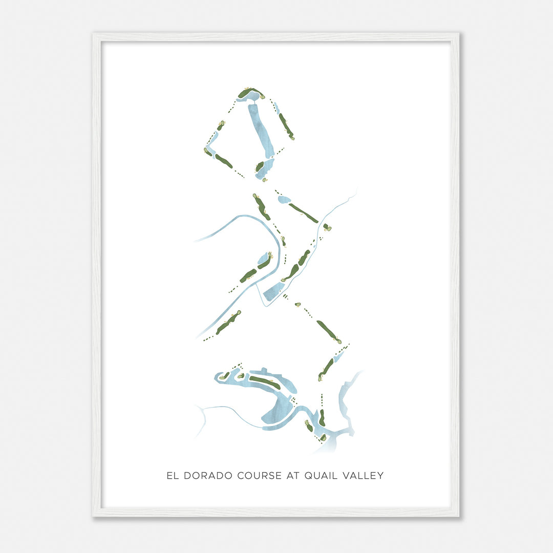 Print of El Dorado Course At Quail Valley  Modern Map