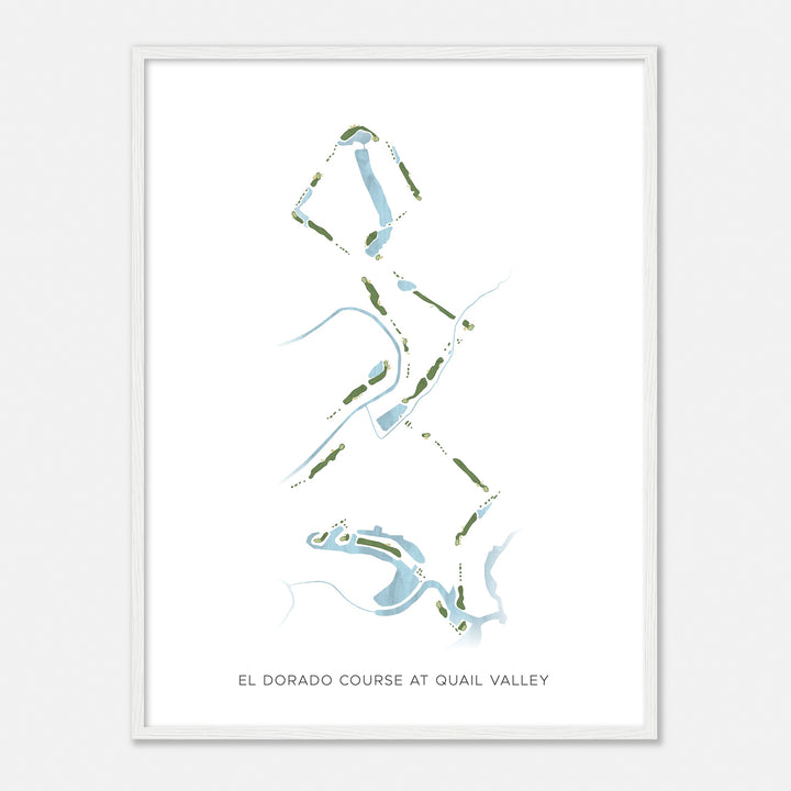 Print of El Dorado Course At Quail Valley  Modern Map