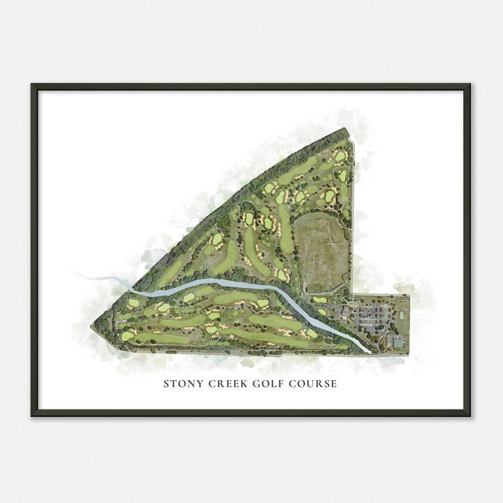 Print of Stony Creek Golf Course Classic Map