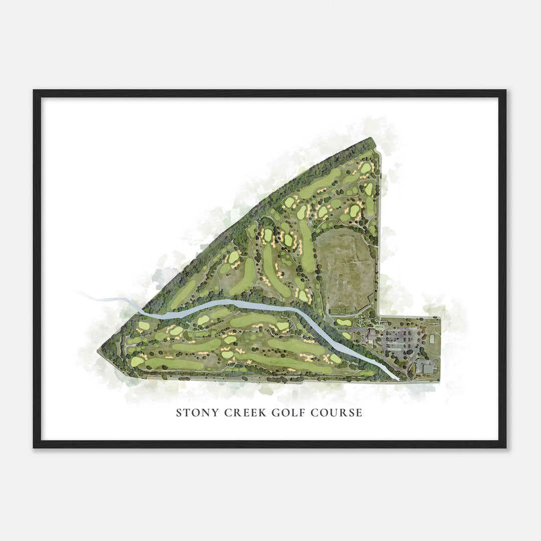Print of Stony Creek Golf Course Classic Map