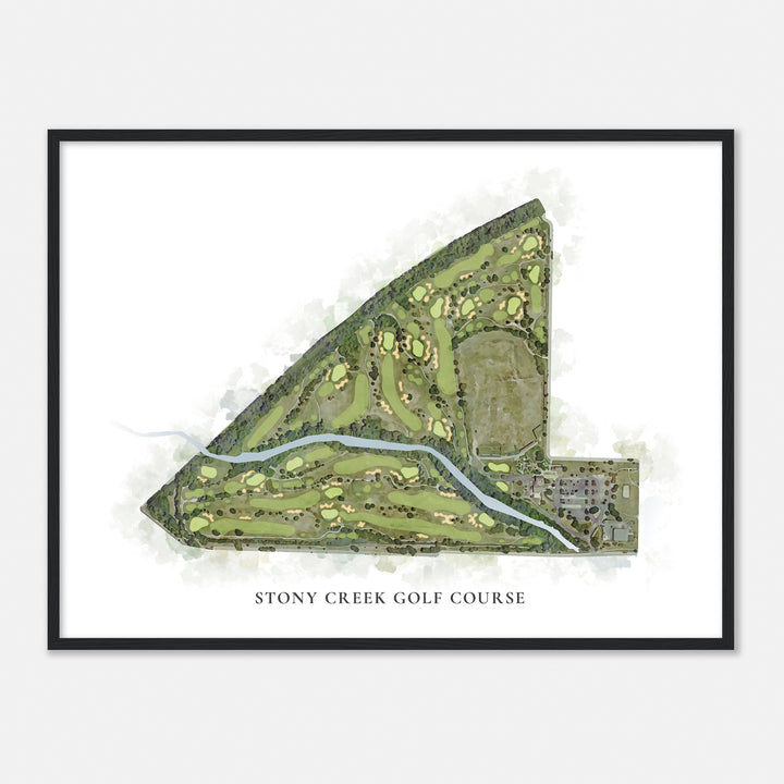 Print of Stony Creek Golf Course Classic Map