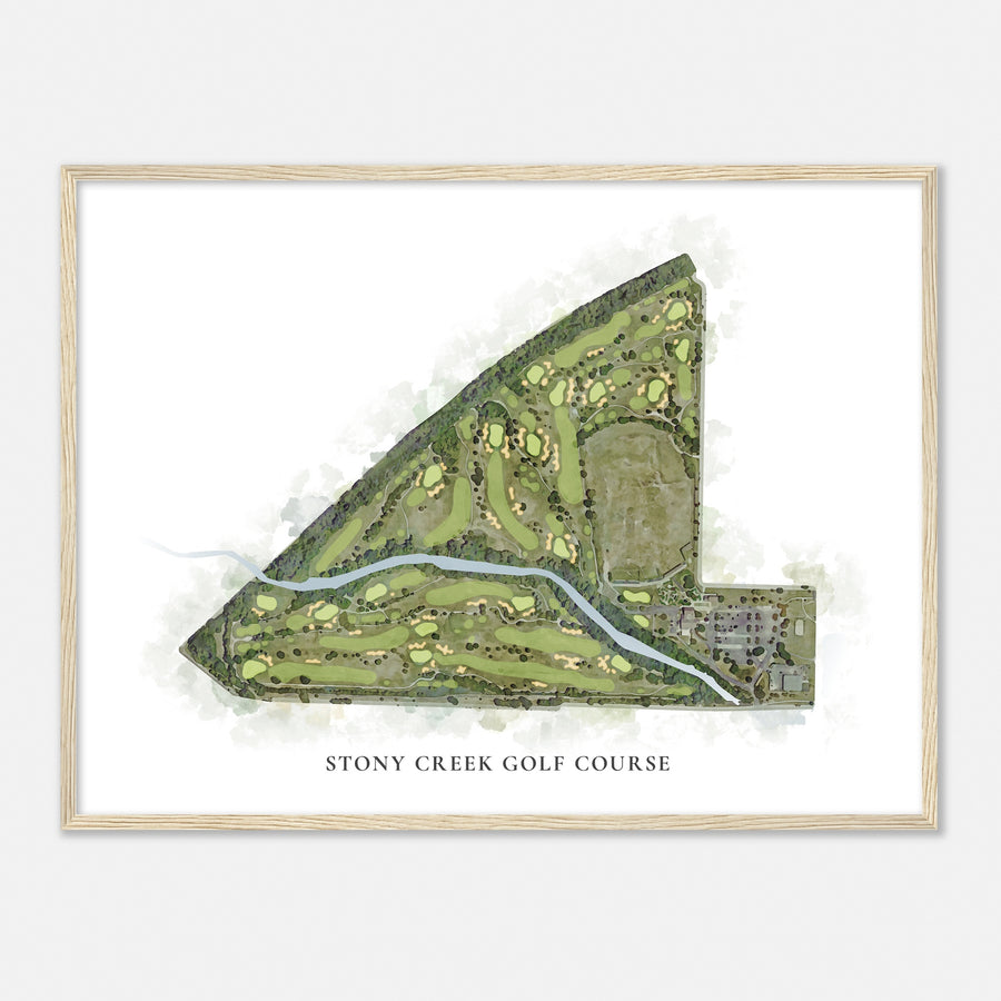 Print of Stony Creek Golf Course Classic Map