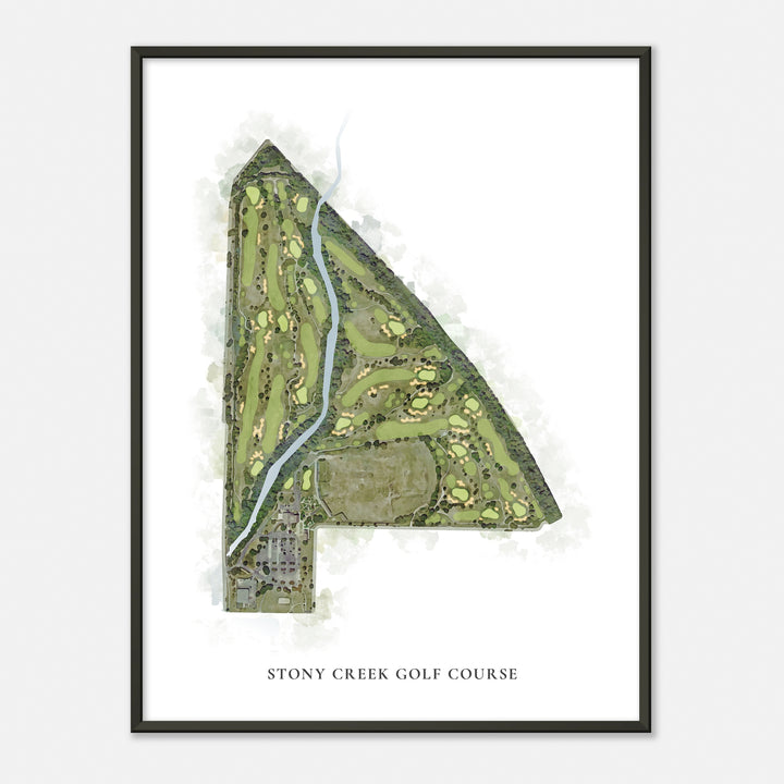 Print of Stony Creek Golf Course Classic Map