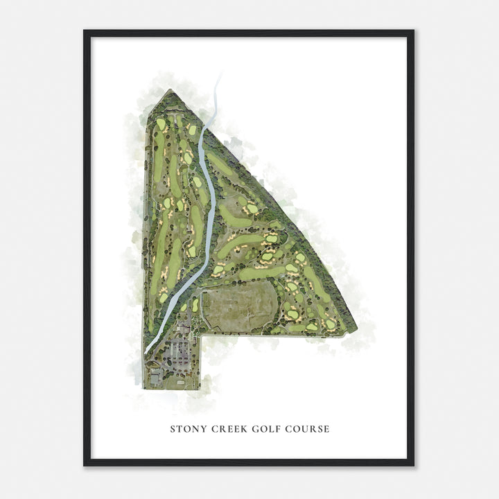 Print of Stony Creek Golf Course Classic Map