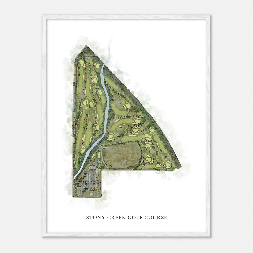 Print of Stony Creek Golf Course Classic Map