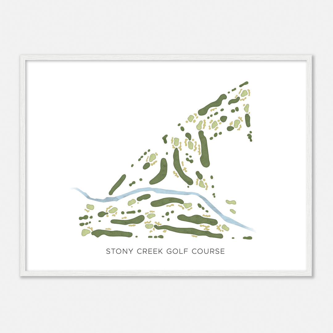 Print of Stony Creek Golf Course Modern Map