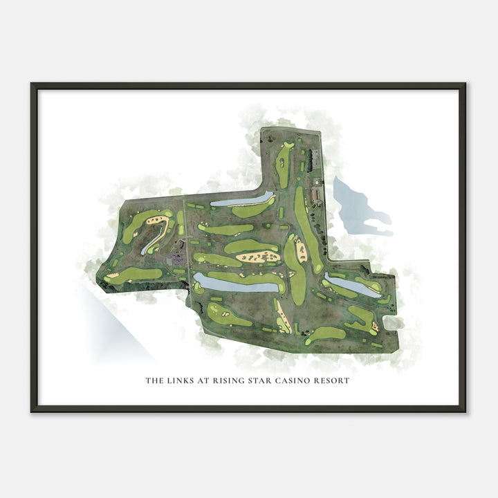 Print of The Links At Rising Star Casino Resort Classic Map