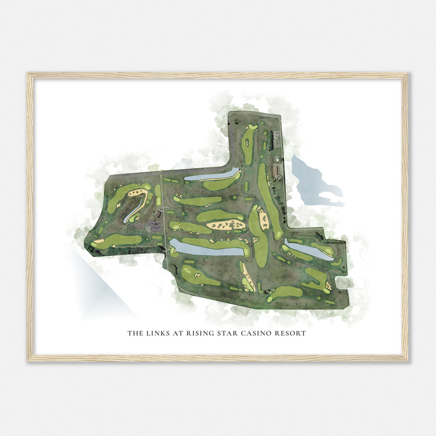 Print of The Links At Rising Star Casino Resort Classic Map