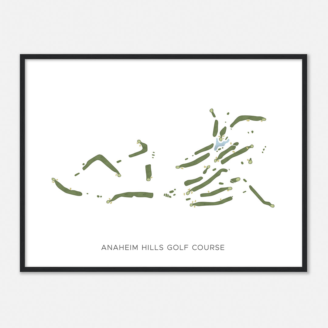 Print of Anaheim Hills Golf Course Modern Map