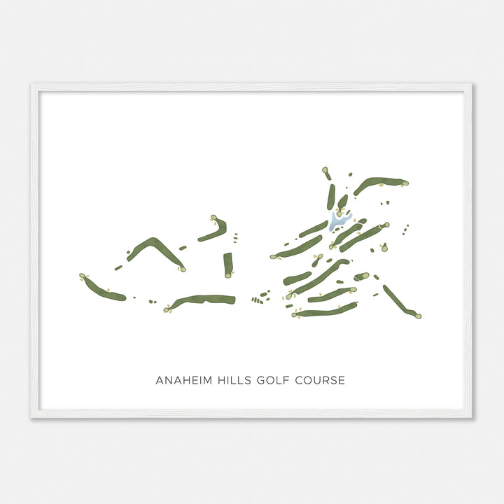 Print of Anaheim Hills Golf Course Modern Map