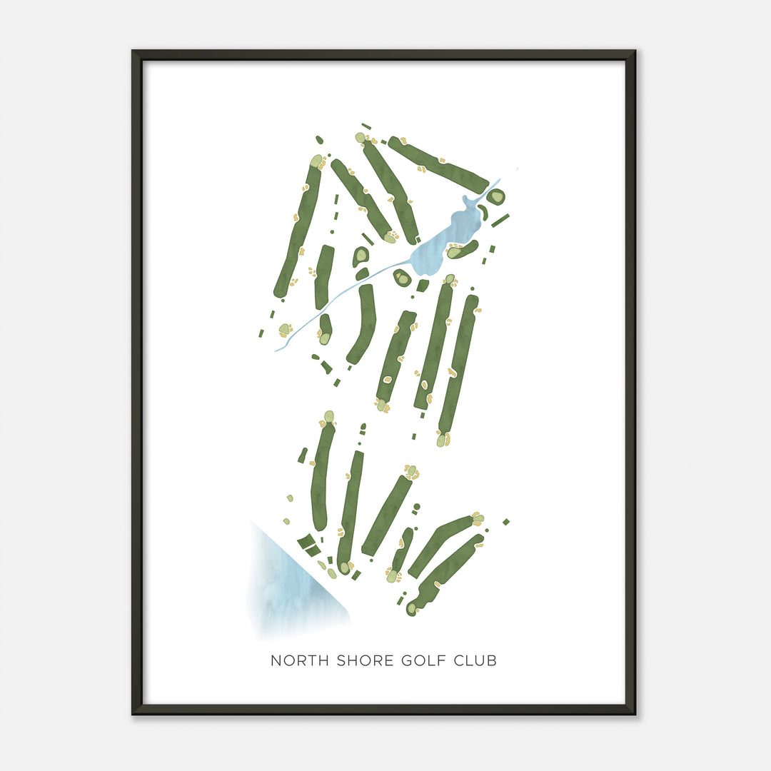 Print of North Shore Golf Club Modern Map