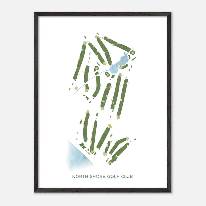 Print of North Shore Golf Club Modern Map