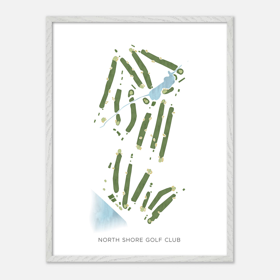 Print of North Shore Golf Club Modern Map