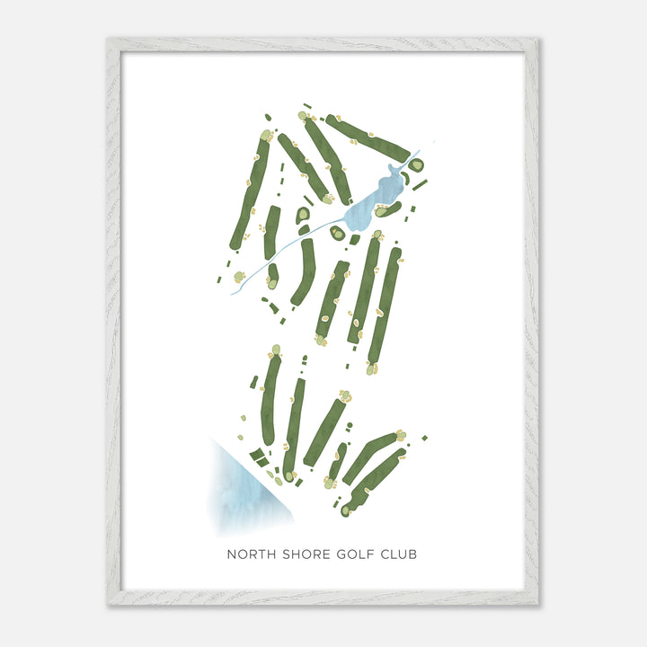 Print of North Shore Golf Club Modern Map