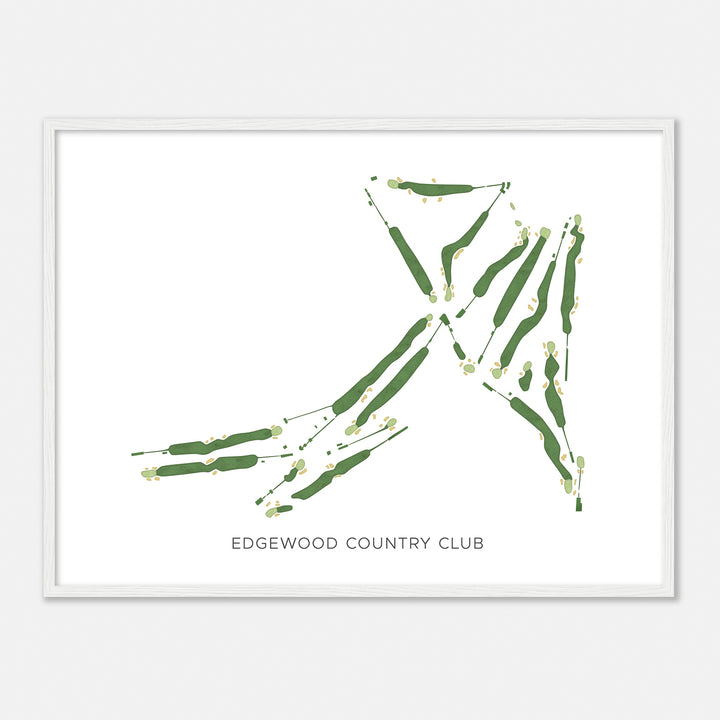 Print of Edgewood Country Club Modern Map