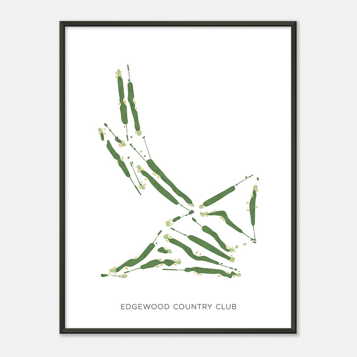Print of Edgewood Country Club Modern Map