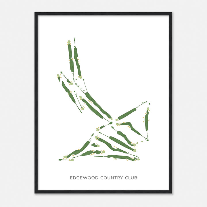 Print of Edgewood Country Club Modern Map