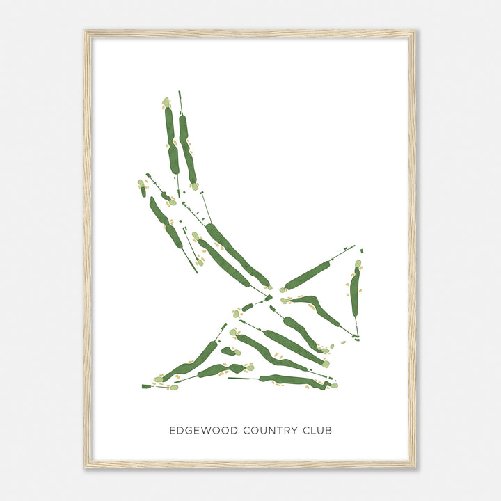 Print of Edgewood Country Club Modern Map