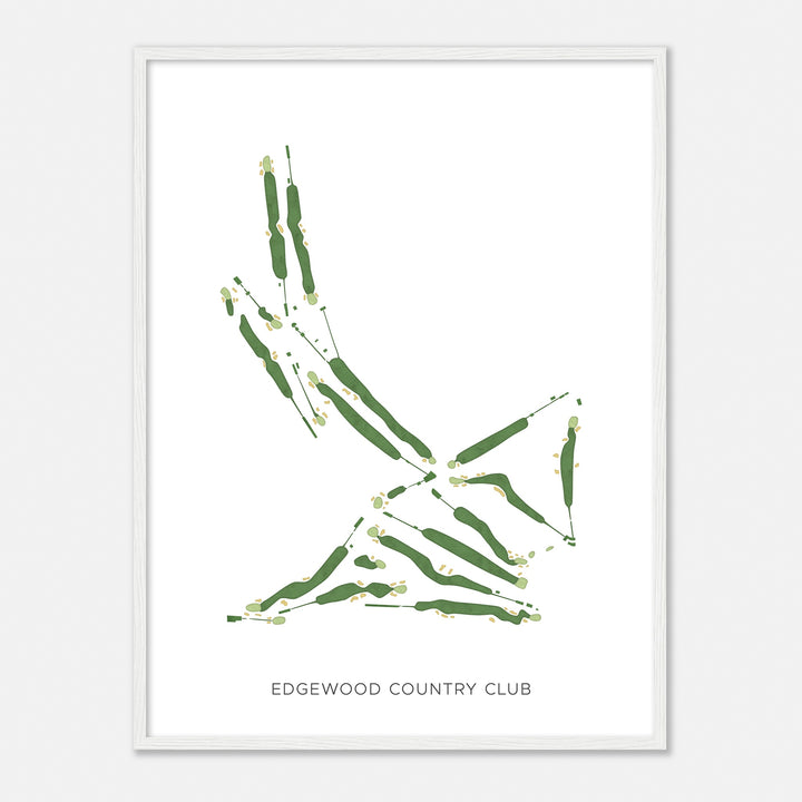 Print of Edgewood Country Club Modern Map