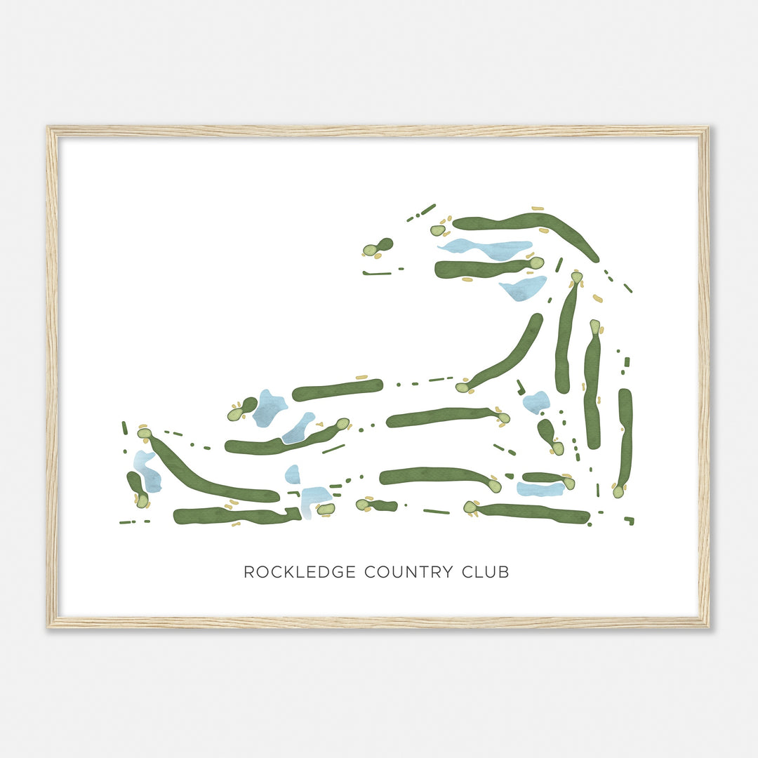 Print of Rockledge Country Club Modern Map