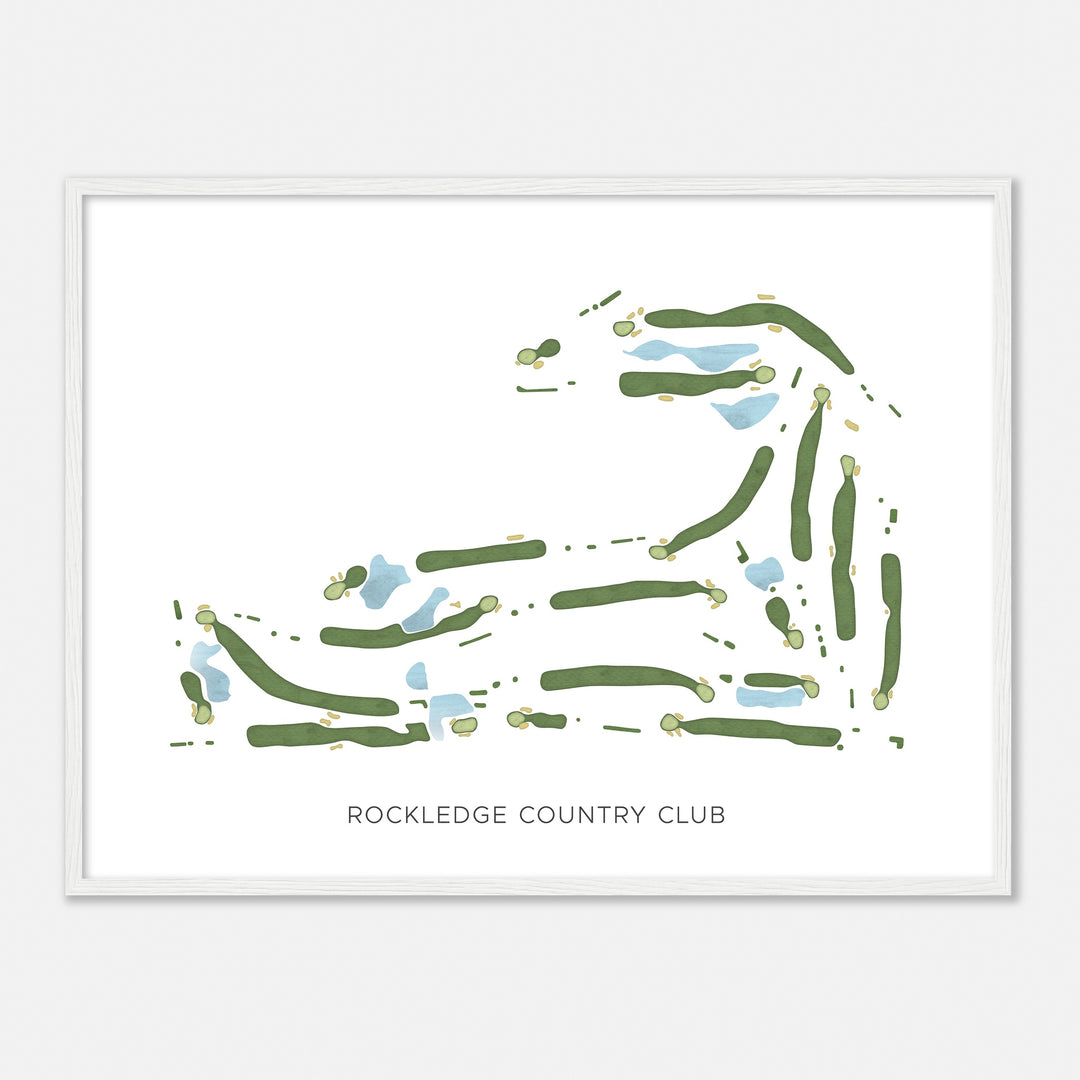 Print of Rockledge Country Club Modern Map