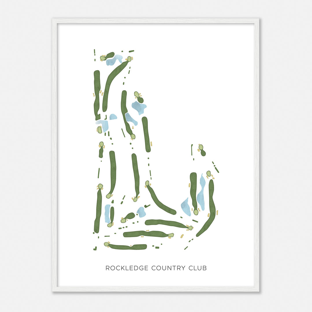 Print of Rockledge Country Club Modern Map