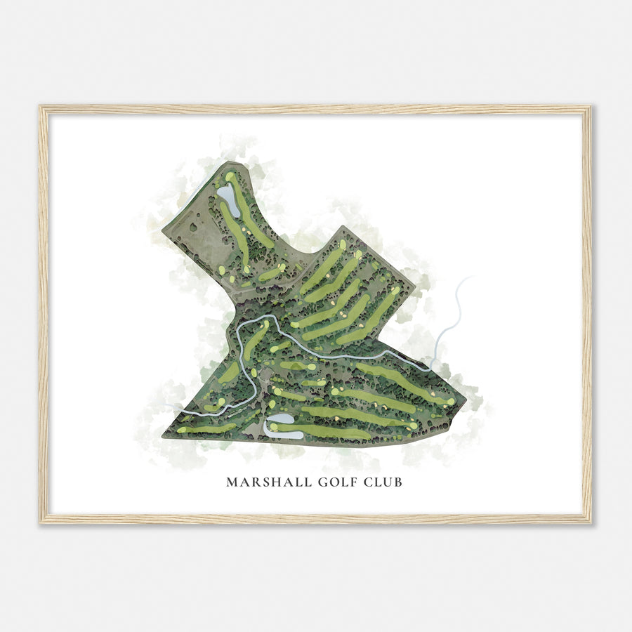 Print of Marshall Golf Club Classic Map