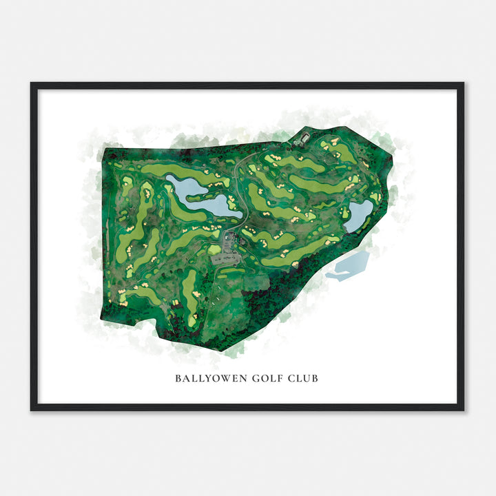 Print of Ballyowen Golf Club Classic Map