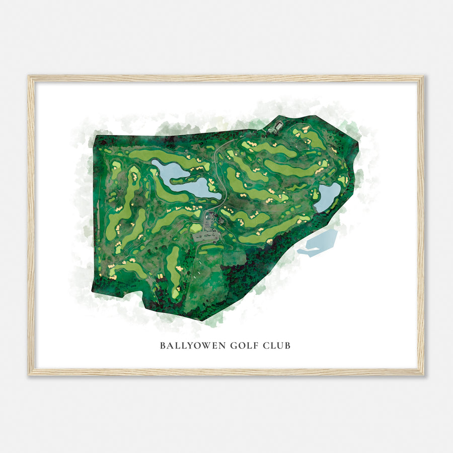 Print of Ballyowen Golf Club Classic Map