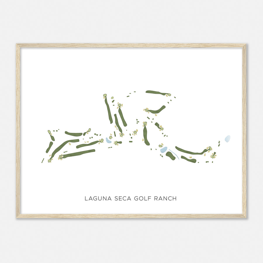 Print of Laguna Seca Golf Ranch Modern Map