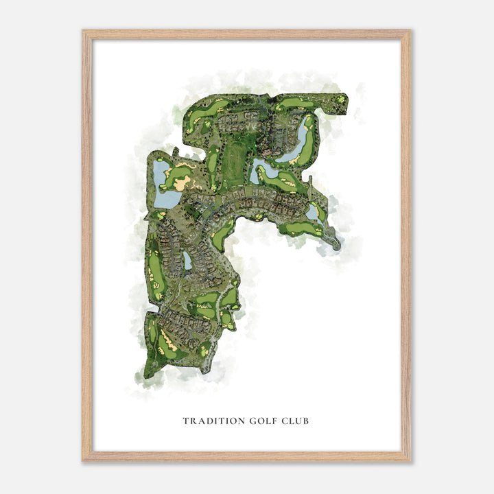 Print of Tradition Golf Club Classic Map