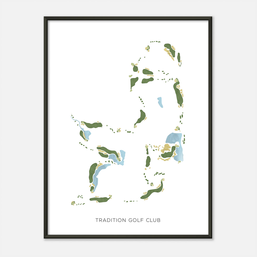 Print of Tradition Golf Club Modern Map