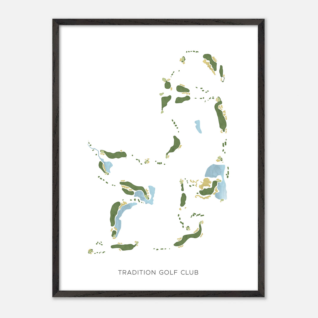Print of Tradition Golf Club Modern Map