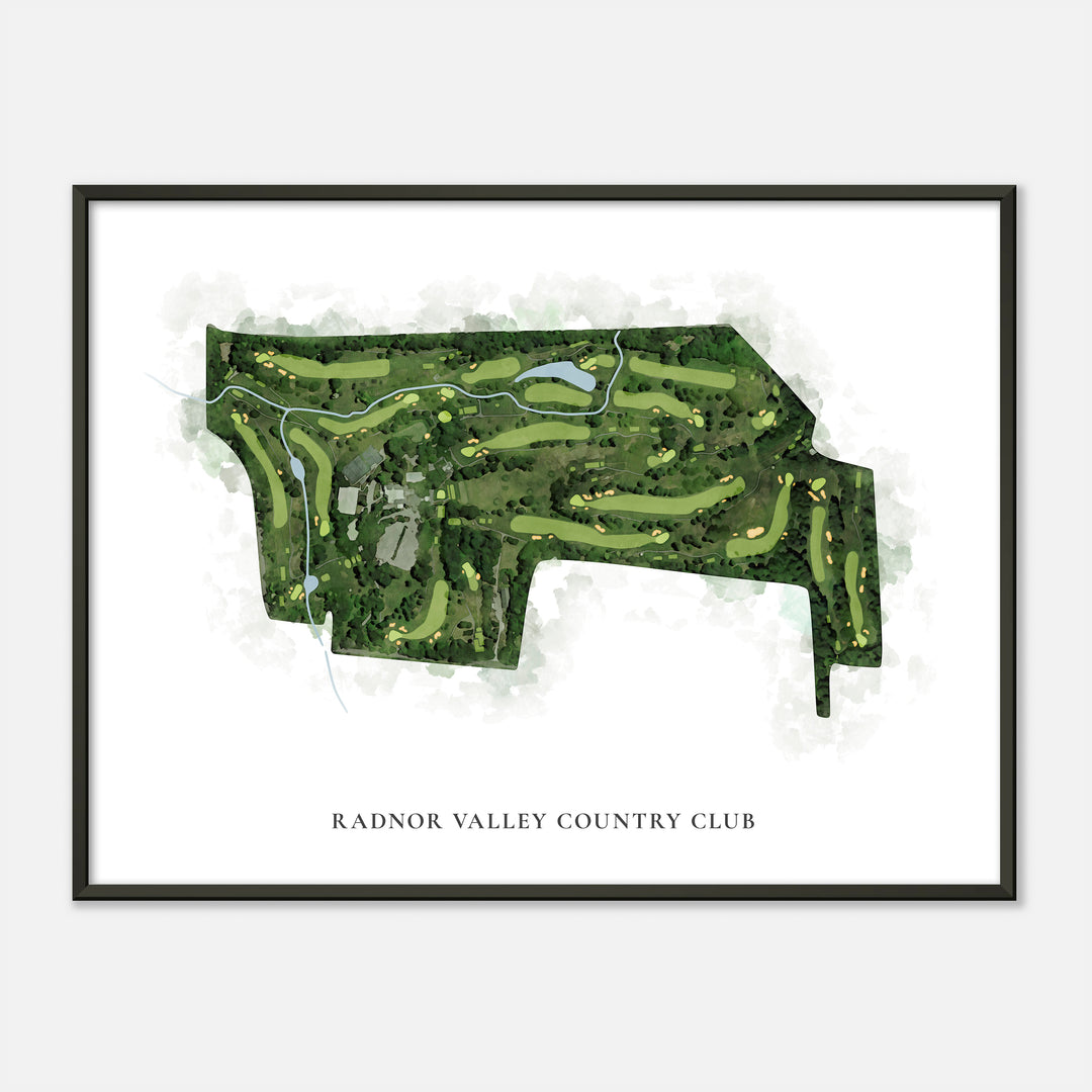 Print of Radnor Valley Country Club Classic Map