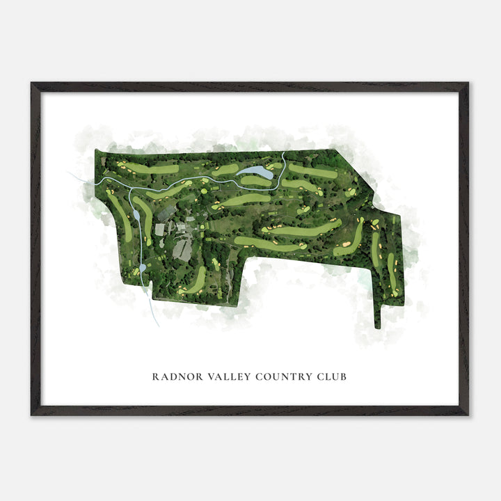 Print of Radnor Valley Country Club Classic Map